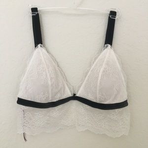 BRAND NEW Victoria’s Secret white lace bralette